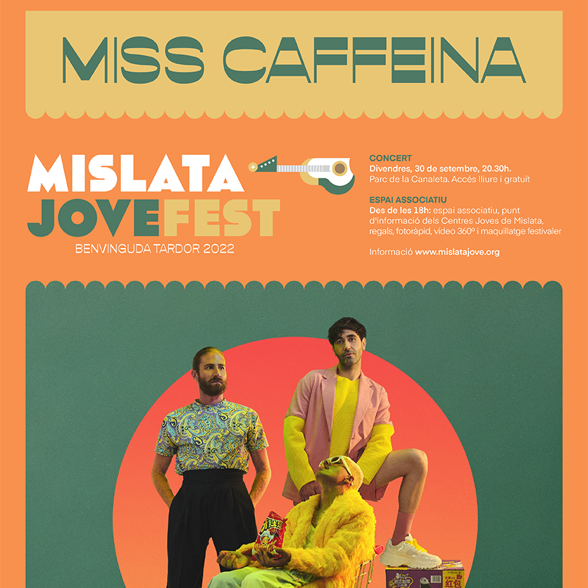 Cartel MJFEST Miss Caffeina xicotet