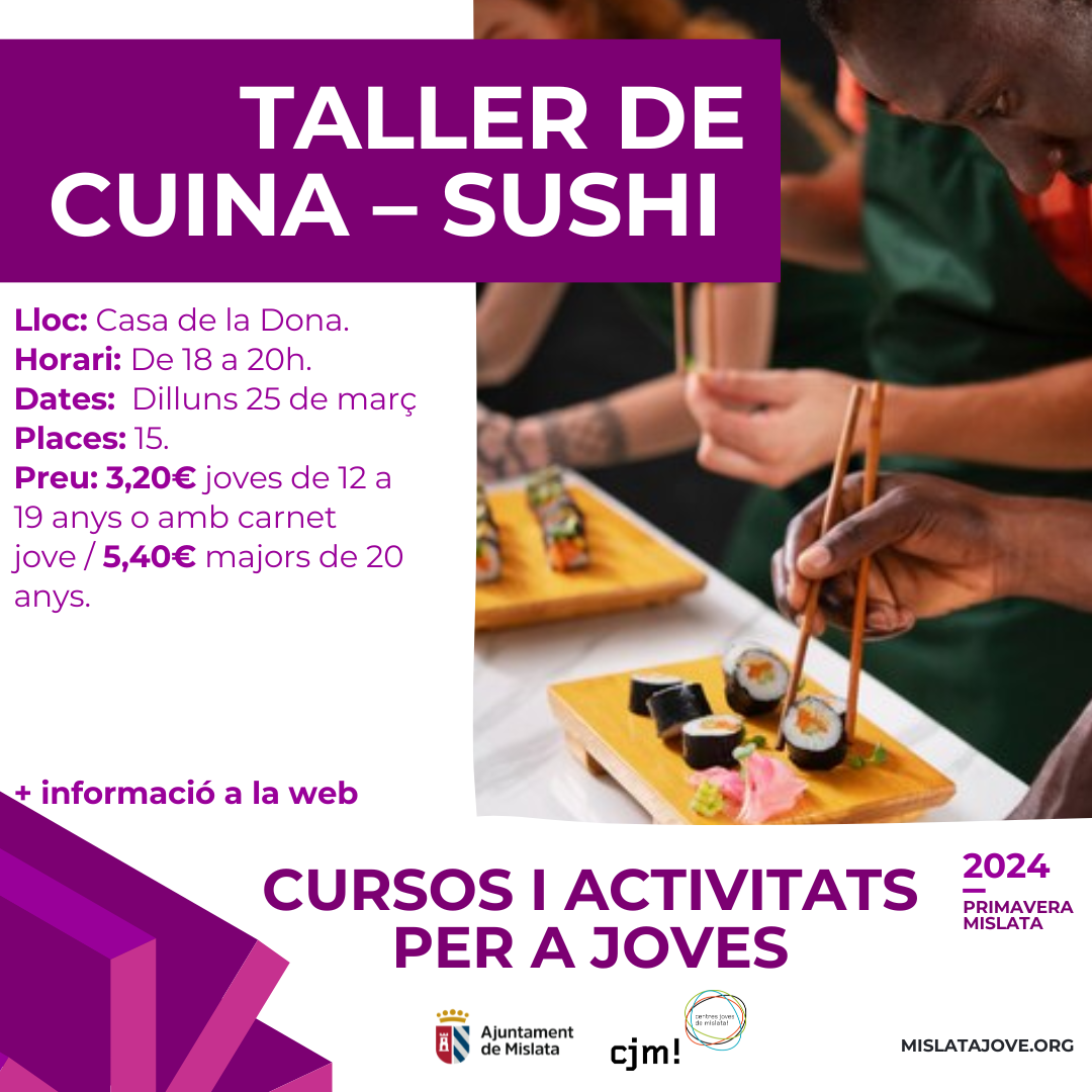 TALLER DE CUINA - SUSHI